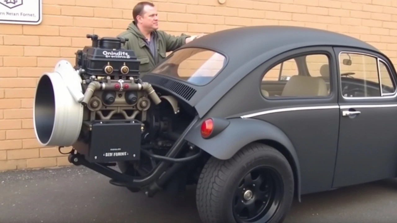 Fusca com Motor de Tanque da Segunda Guerra: Uma Fusão Inédita com 220 HP