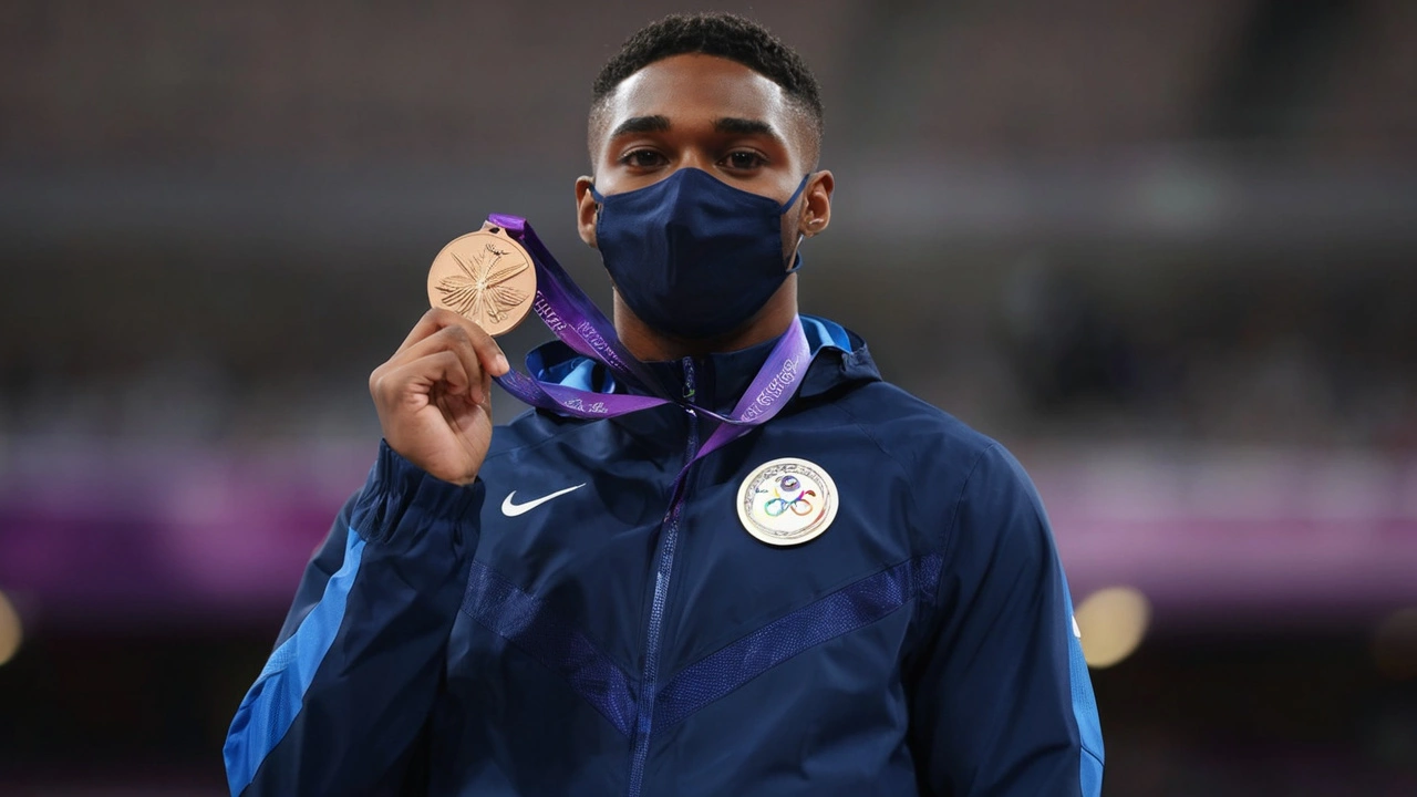 Noah Lyles Conquista Bronze nas Olimpíadas de Paris Mesmo Com COVID-19