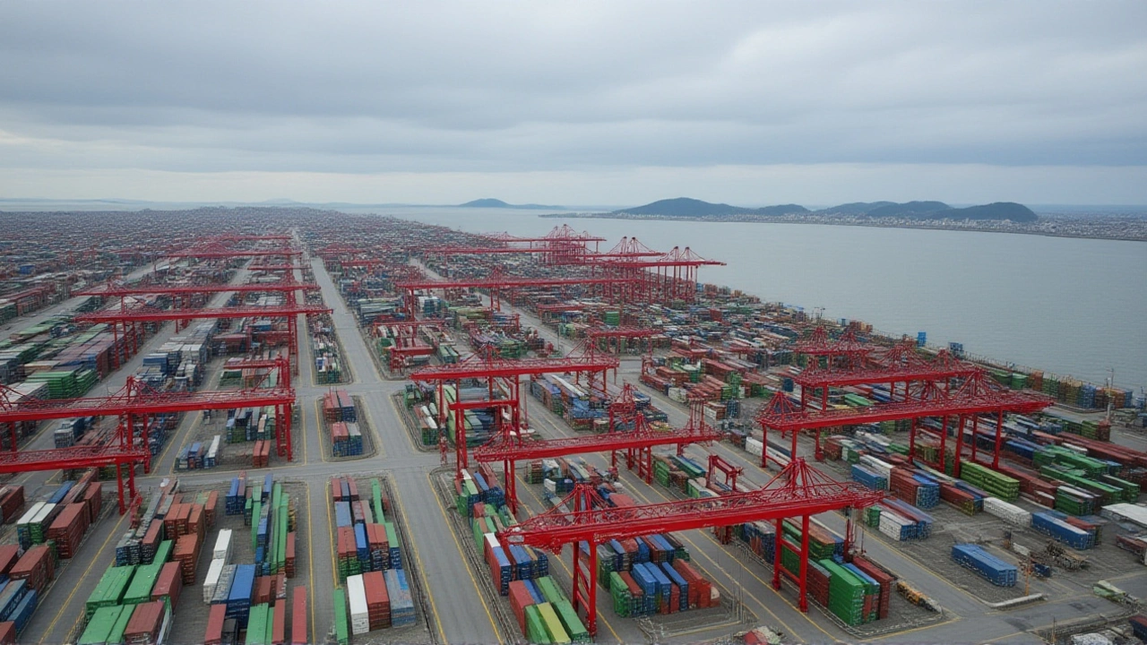 Porto de Shanghai rompe recorde: 50 milhões de TEUs movimentados